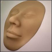 Муляж Лицо с закрытым ртом Silicone Skin 1723